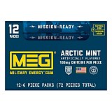 MEG Military Energy Caffeine Gum Spearmint 12 ct Tray view 1