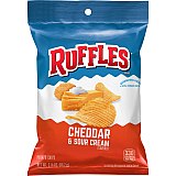Lays Ruffles Ridged Cheddar Sour Cream Chips 2.125oz 24 ct XVL view 2