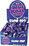 Charms Blue Razz Berry Blow Pop 48 Count 0.65 Ounce Tray view 1