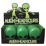 Boston America Alien Head Sour Shaped Green Hard Candy 10 ct view 2