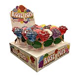 Espeez Assorted Rose Shaped Flower Lollipop 24 ct view 1