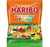 Haribo 5 Oz Mini Rainbow Frogs Peg Bag view 1