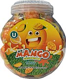 Gushmello Liquid Filled Gummy Mango Shaped Candy Jar 55 ct view 1