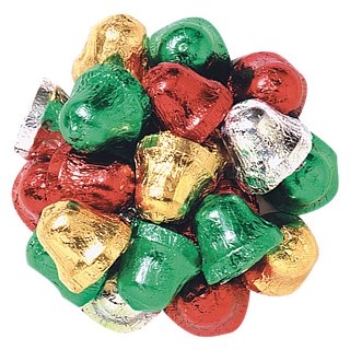 Madelaine Christmas  Foiled Bells Milk Chocolate 5lb
