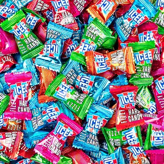 Koko's Icee Fizzy Hard Candy Mixed Fruit Soda Flavors 144 ct