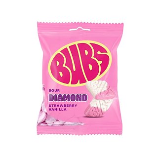 Bubs Sour Diamond Strawberry Vanilla Swedish Gummies 5.5 oz 8 ct