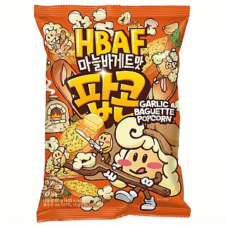 HBAF Korea Import Garlic Baguette Popcorn 2.82 oz 12 ct