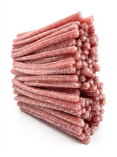 Turkish Import Strawberry Fizzy Sour Gummy Sticks 2.1 lbs