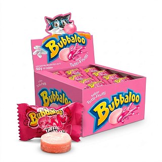 Bubbaloo Brazil Import Chicle Tutti Frutti Chewing Gum 60ct Box