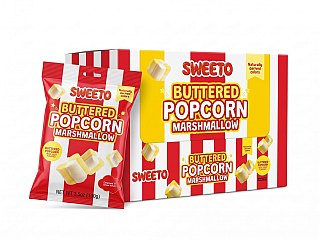 Sweeto Buttered Popcorn Marshmallows 3.5 oz 12 Pack