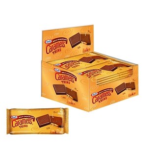 Kraft Milk Chocolate Caramel Thins 2 Piece 1.05oz 12ct