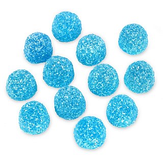 Fini Sour Blue Drop Buttons Gummy 2.2 lb Kosher Parve