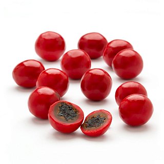 Sconza Milk Chocolate Cherry Red Covered Cherries 5 lb