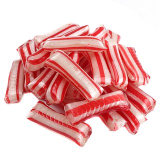 Cavalier Red White Striped Mint Straws Peppermint 5.5 lb