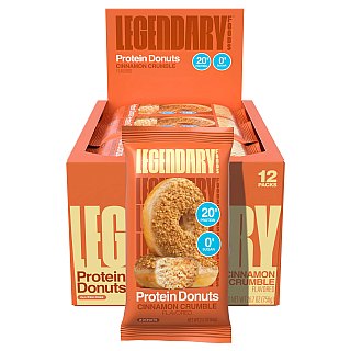Legendary Protein Donuts Cinnamon Crumble 2.2 oz 12 ct