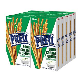 Glico Pocky Pretz Sour Cream & Onion Snack Sticks 1.09 oz 10ct