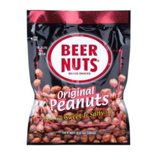 Beer Nuts Bags Original Peanuts 3 oz 12 ct
