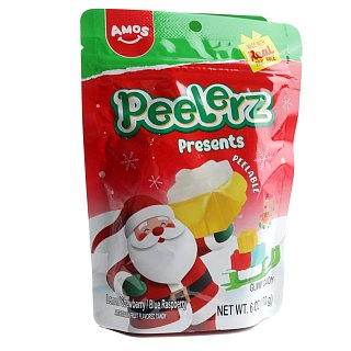 Peelerz Christmas Holiday Presents Gummy Candy 6oz 12ct