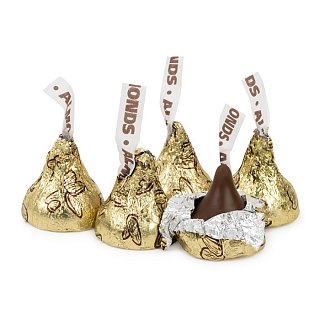 Hershey Kisses Chocolate Almond Gold Bulk 3.75 lb