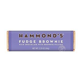 Hammond's Fudge Brownie Milk Chocolate Bar 2.25 oz 12 ct