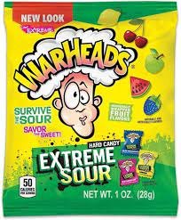 Warheads Extreme Sour Hard Candy 1 oz 12 count
