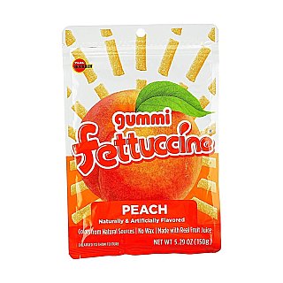 Bourbon Japan Fettuccine PEACH Gummy Candy Huge 5.29 oz 6ct Tray