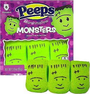 Peeps Halloween Marshmallow Candy Monster 3oz 12ct