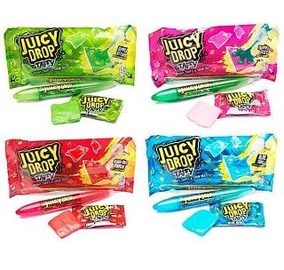 Topps Juicy Drop Taffy & Sour Gel Pen 2.36 oz 16 ct