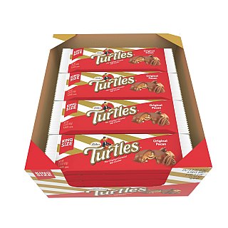 Demet Turtles Caramel Nut Cluster Chocolate Bar King 2.3oz 24ct