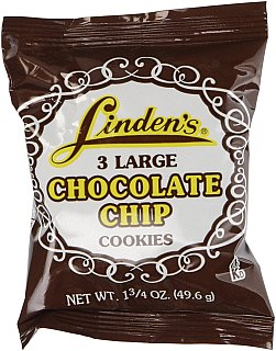 Lindens Cookies Chocolate Chip 18 Count 1.8 Ounce Bags Tray