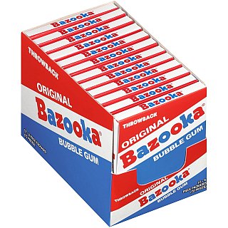 Bazooka Bubble Gum Mini-Wallet Pack 1.5 oz 12 ct