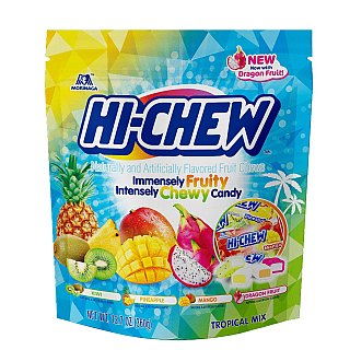 Hi-Chew Tropical Mix Chewy Candy Stand Up Bag 12.7 oz