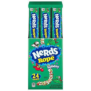 Nerds Christmas Holiday Rope Candy 0.92 Oz 24 ct