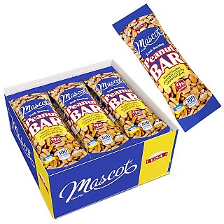 Mascot Fresh Roasted Peanut Bar 2.2oz  12 ct