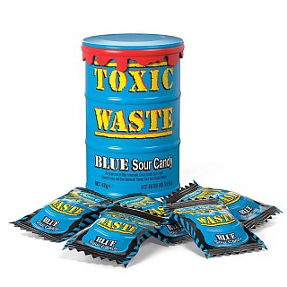 Toxic Waste Assorted Blue Drum Sour Hard Candy 1.48oz 12 ct