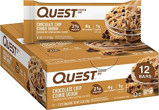 Quest Protein Bar Chocolate Chip Cookie Dough 12 ct