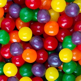 Assorted Fruit Sours Candy Balls Chewy Soft Old Fashion 5 lb