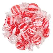Colombina Striped Disc Cinnamon 6 LB Bag Bulk Wrapped