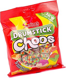 Swizzels UK  Drumstick Choos Candy Mixed Fruit 150g 12ct