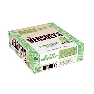 HERSHEY'S Cookies 'N' Mint Ice Cream Chocolate  1.38oz 24ct