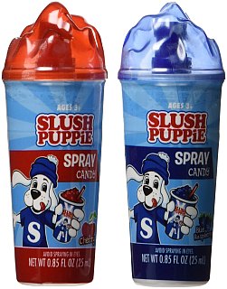 Slush Puppie Spray Candy 12 Ct 0.84 Oz Tray