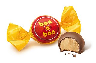 Bon o Bon Chocolate Truffle Wafer Peanut Cream Filled 30ct Tray