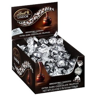 Lindt Lindor Extra Dark Truffles 25.4 Oz 60 Pieces