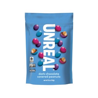 UNREAL Dark Chocolate Peanut Candy Coated Gems 5 oz 6 Pack