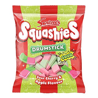 Swizzels Drumstick Squashies Sour Cherry & Apple 120g 12 ct