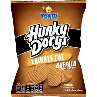 Tayto UK Import Chips Hunky Dorys Buffalo 1.3 oz 50 ct