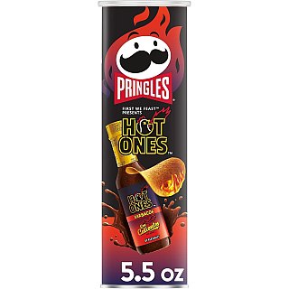 Pringles Chips Hot Ones Los Calientes VERDE 5.5 oz Can 3 Pack