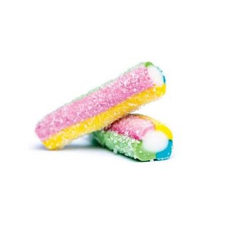 Swedish Sura REGNBAGSBITAR Rainbow Chunk Strips 4.4  lb