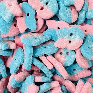 Bubs Swedish Large Dizzy Skull Gummy Bubblegum 2.86 lb