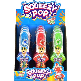 Koko's Mr Squeezy Pop Squeeze N Lik Lollipop & Gel 1.9oz 12 ct